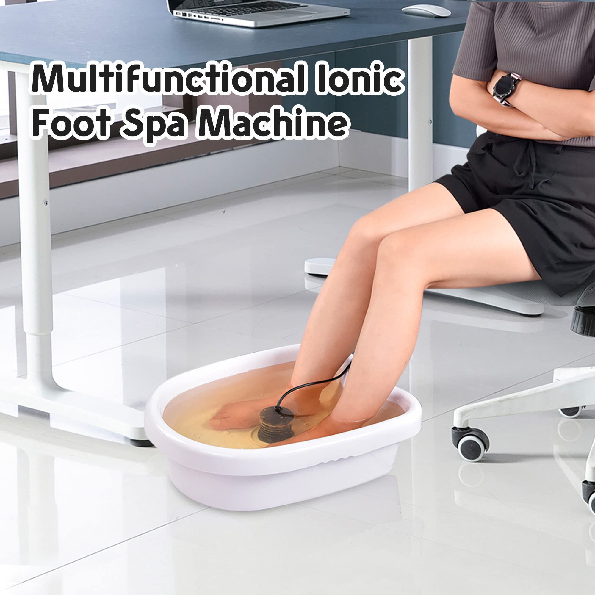AW Ionic Detox Foot Spa Machine Kit with Liners & Carrying Bag - Home Spa Therapy for Relaxation, Detox & Foot Care - Perfect for Self-Care & Wellness Routines