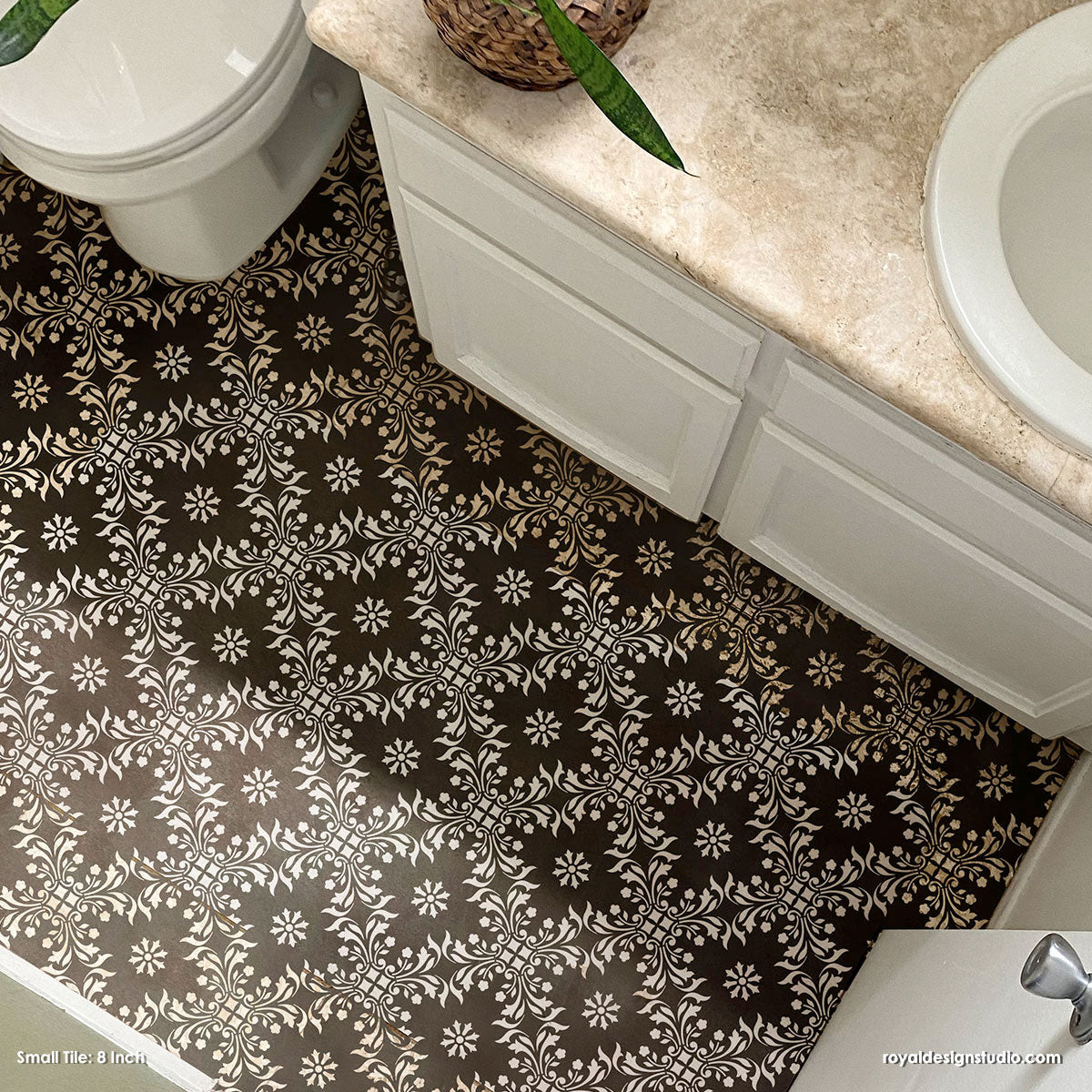 Sintra Tile Stencil - Reusable DIY Mosaic Tile Stencils for Home Decor, Bathroom & Kitchen Backsplash - Perfect for Crafts, Wall Art, and Floor Designs