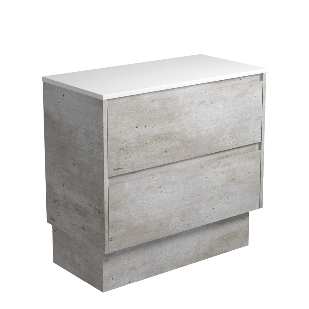 Fienza 90BXK Amato 900 Industrial Kickboard Cabinet - Heavy Duty Storage Solution for Kitchen, Office & Garage Organization