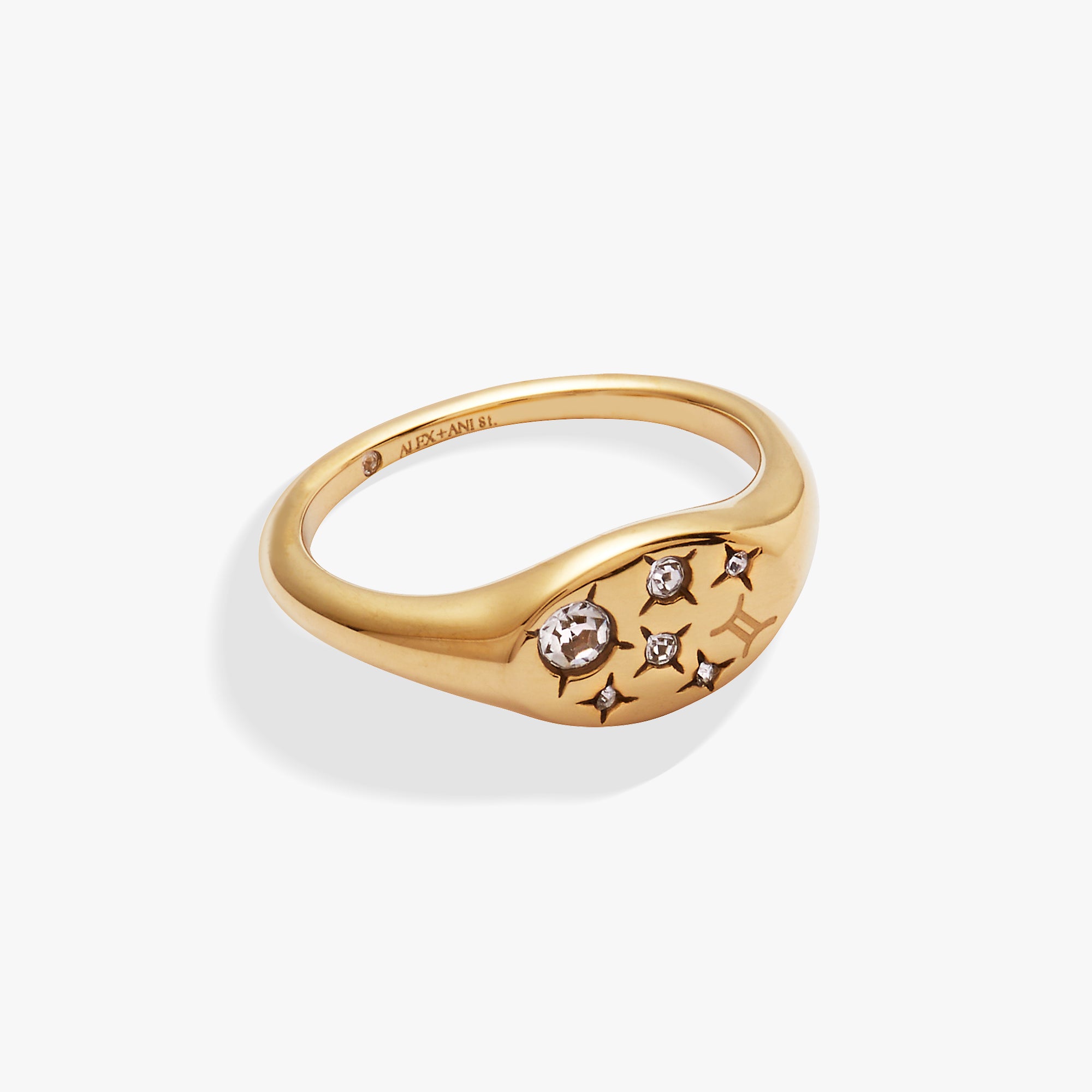 Gemini Zodiac Sign Ring for Women & Men - Sterling Silver Zodiac Jewelry - Perfect for Birthdays, Gifts & Astrology Lovers