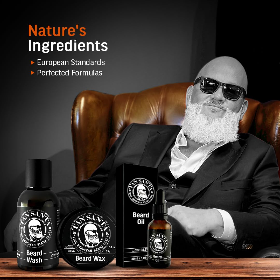 Premium Beard Growth Oil for Men with Argan Oil & Eugenol - Natural Conditioning Beard Oil for Softness & Shine - Perfect for Daily Grooming & Styling Routine