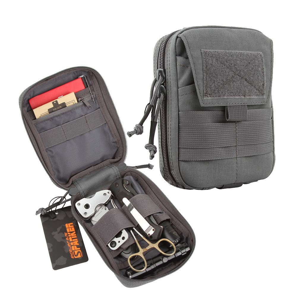 Tactical MOLLE EDC Pouch - Military Grade Admin Pouch for Outdoor Gear & Everyday Carry (EDC) - Perfect for Hiking, Camping, and Tactical Use