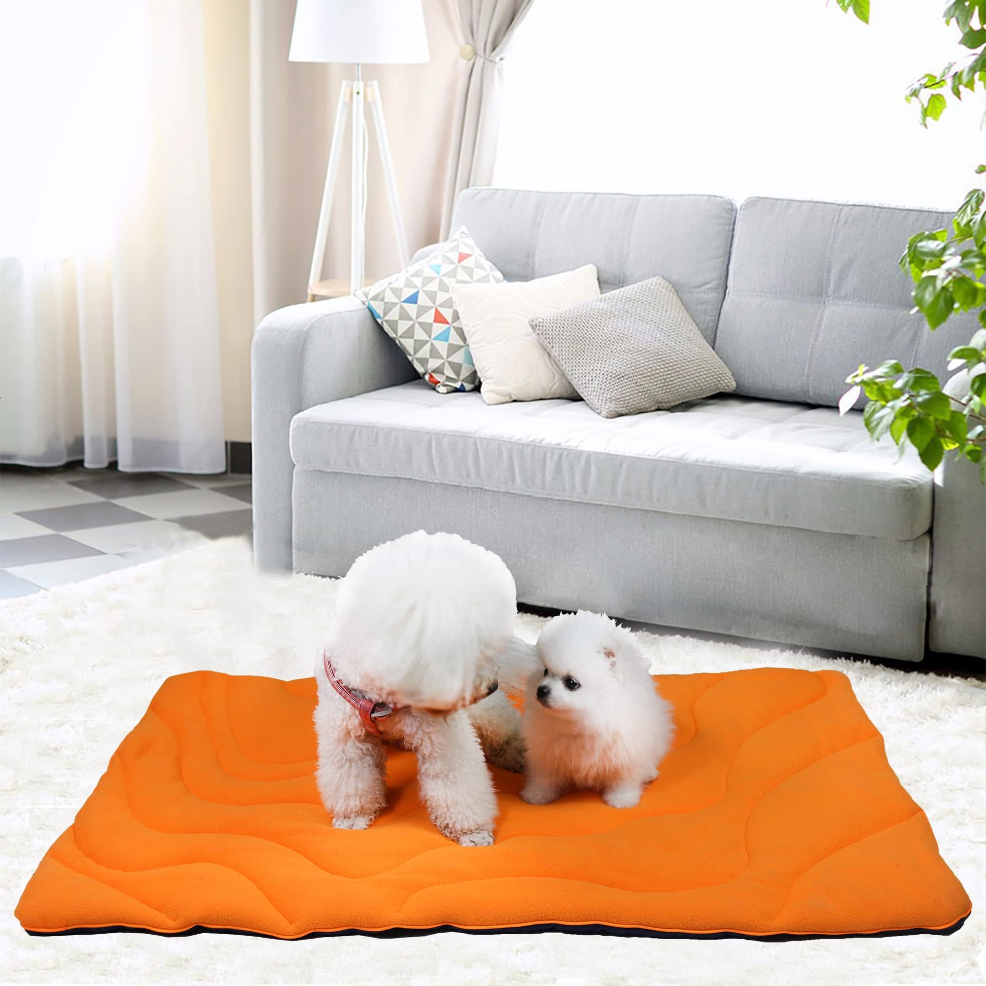 Waterproof Washable Portable Outdoor Dog Mat - Large Roll Up Travel Camping Pet Bed for Dogs - Perfect for Hiking, Beach Trips & Backyard Relaxation