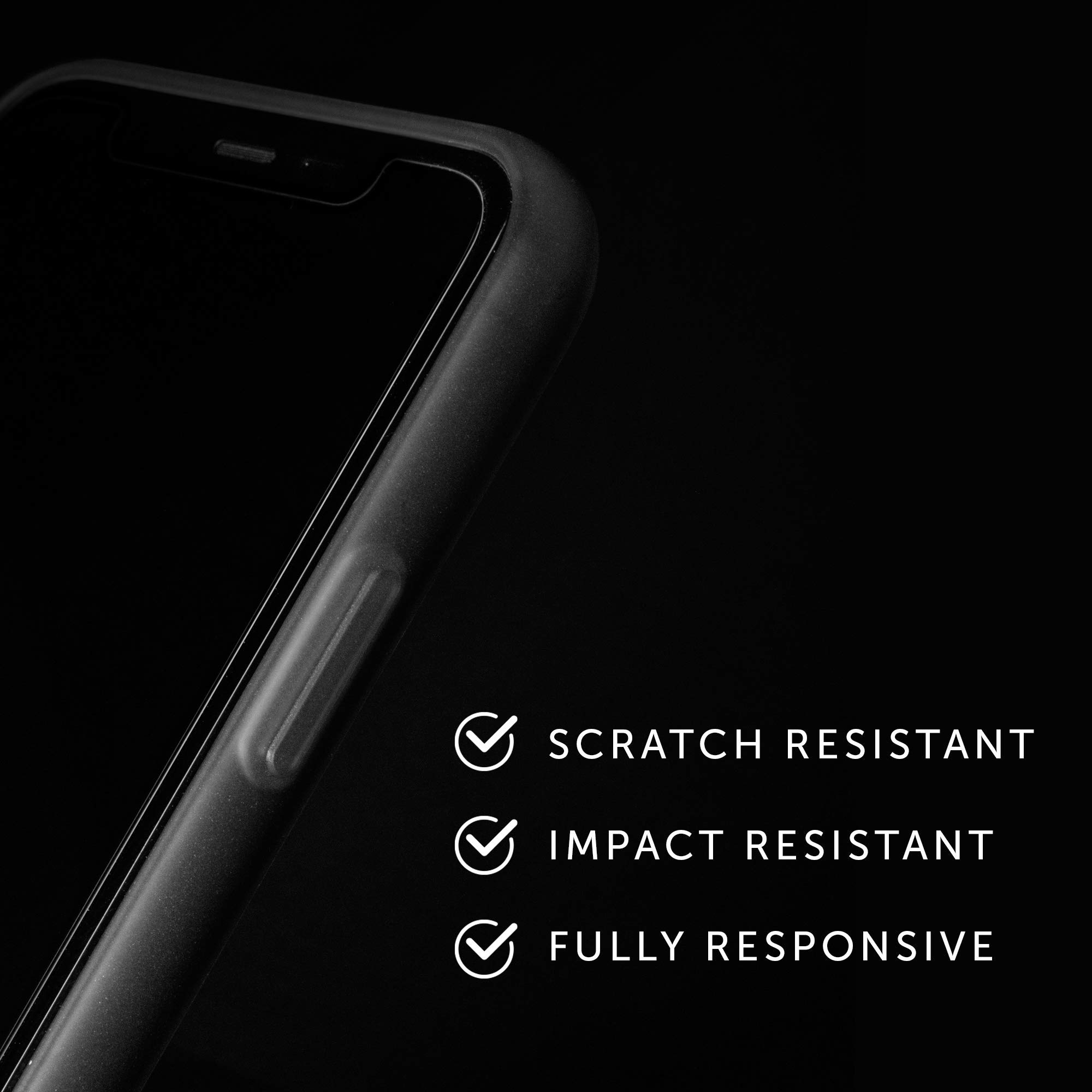 Native Union Bundle: Tempered Glass Screen Protector & Clic Card Case for iPhone 11 Pro/XS/X - Indigo Blue | Scratch Protection & Wallet Functionality for Everyday Use