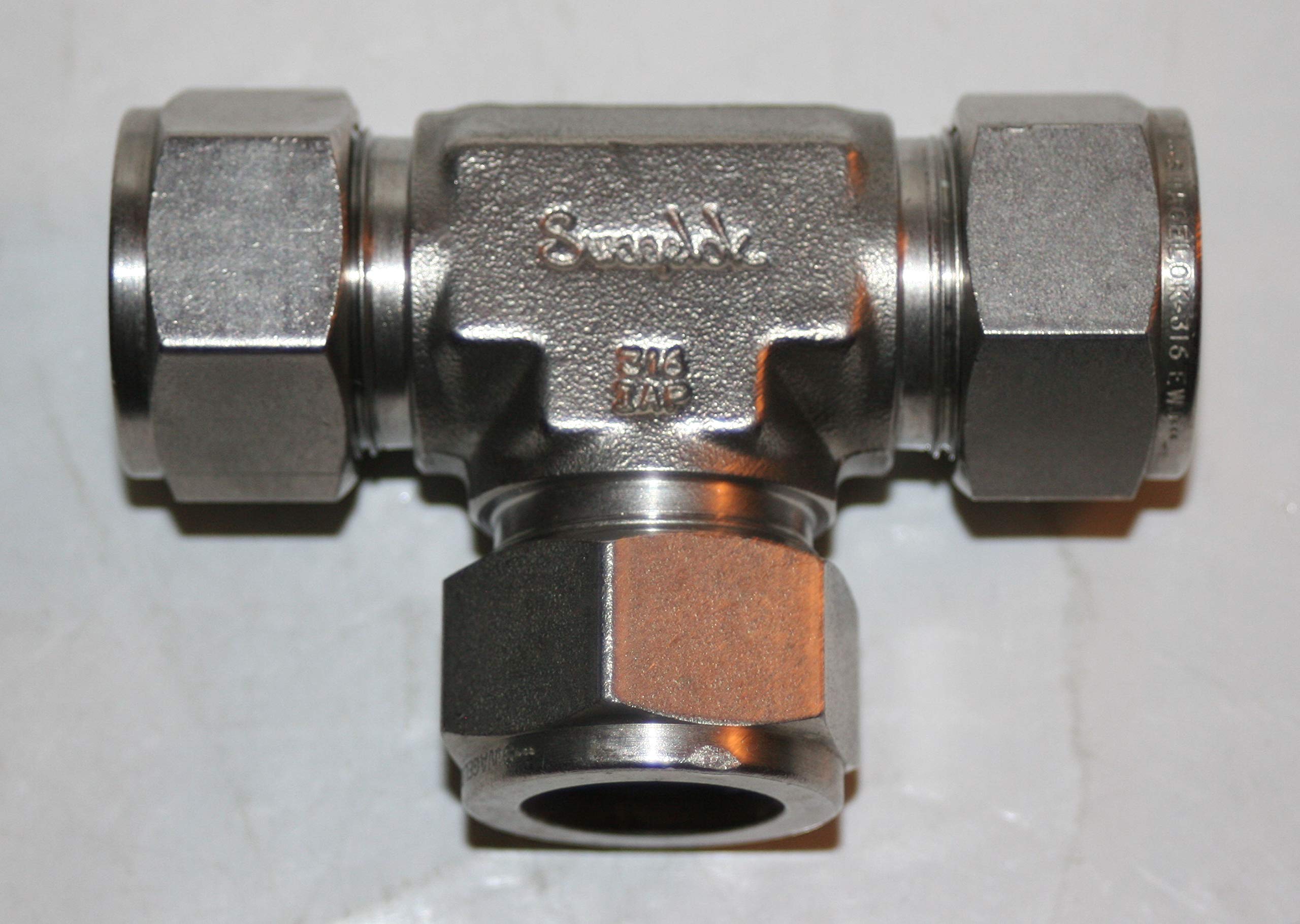 Swagelok 316 Stainless Steel Reducing Union Tee Fitting - 3/4