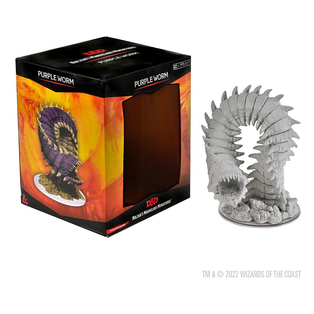 D&D Miniatures - Nolzur's Marvelous Miniatures Purple Worm Figurine for Dungeons & Dragons RPG Game | Perfect for Tabletop Gaming, D&D Campaigns & Fantasy Collectors