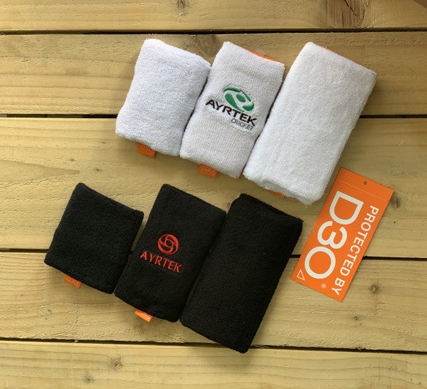 Ayrtek Hybrid Wrist Guard & Sweatband - White | Breathable Support for Gym, Tennis & Basketball | Sports & Fitness Accessories