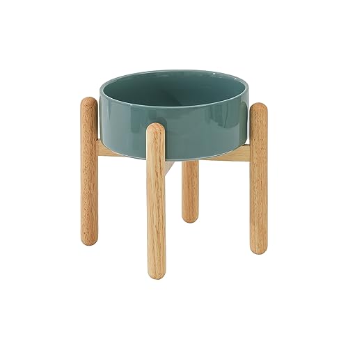 Single Bowl with Stand - Dark Green