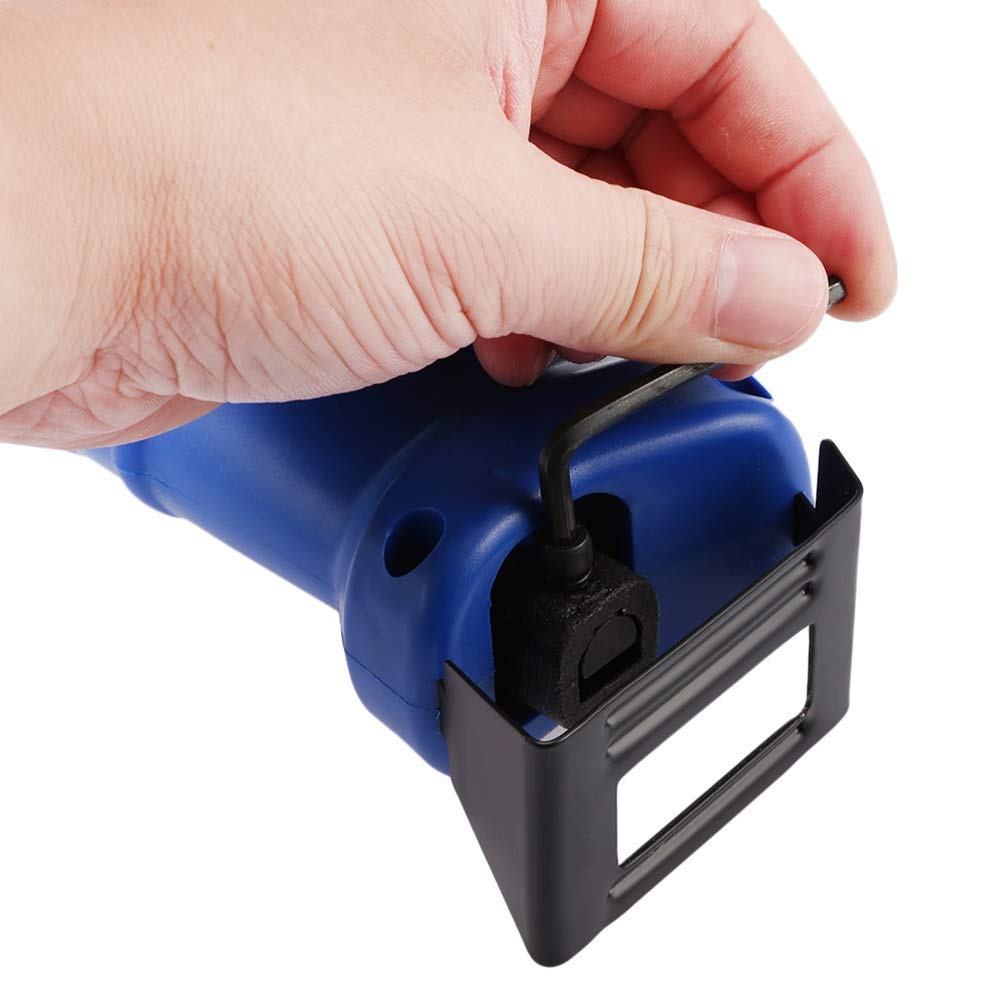 3-Blade Reciprocating Saw Attachment for Electric Drill - Portable Power Tool Accessory for Wood & Metal Cutting, Pruning (Blue) - Ideal for DIY Projects, Home Renovation & Construction Work