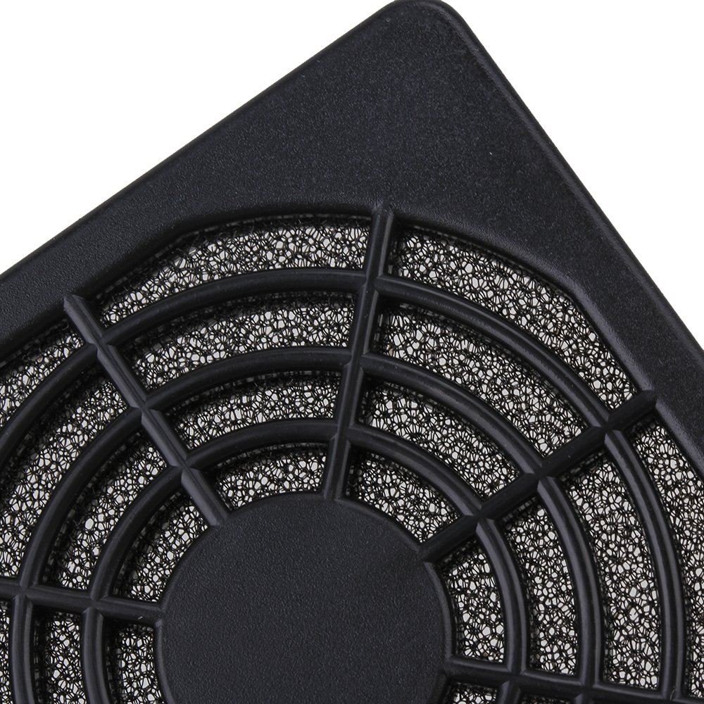 BQLZR 60mm Black Plastic PC Case Fan Filter Guard Grill Cover - 5 Pack for Computer Cooling & Dust Protection - Ideal for Gaming PCs, Servers, and DIY Computer Builds