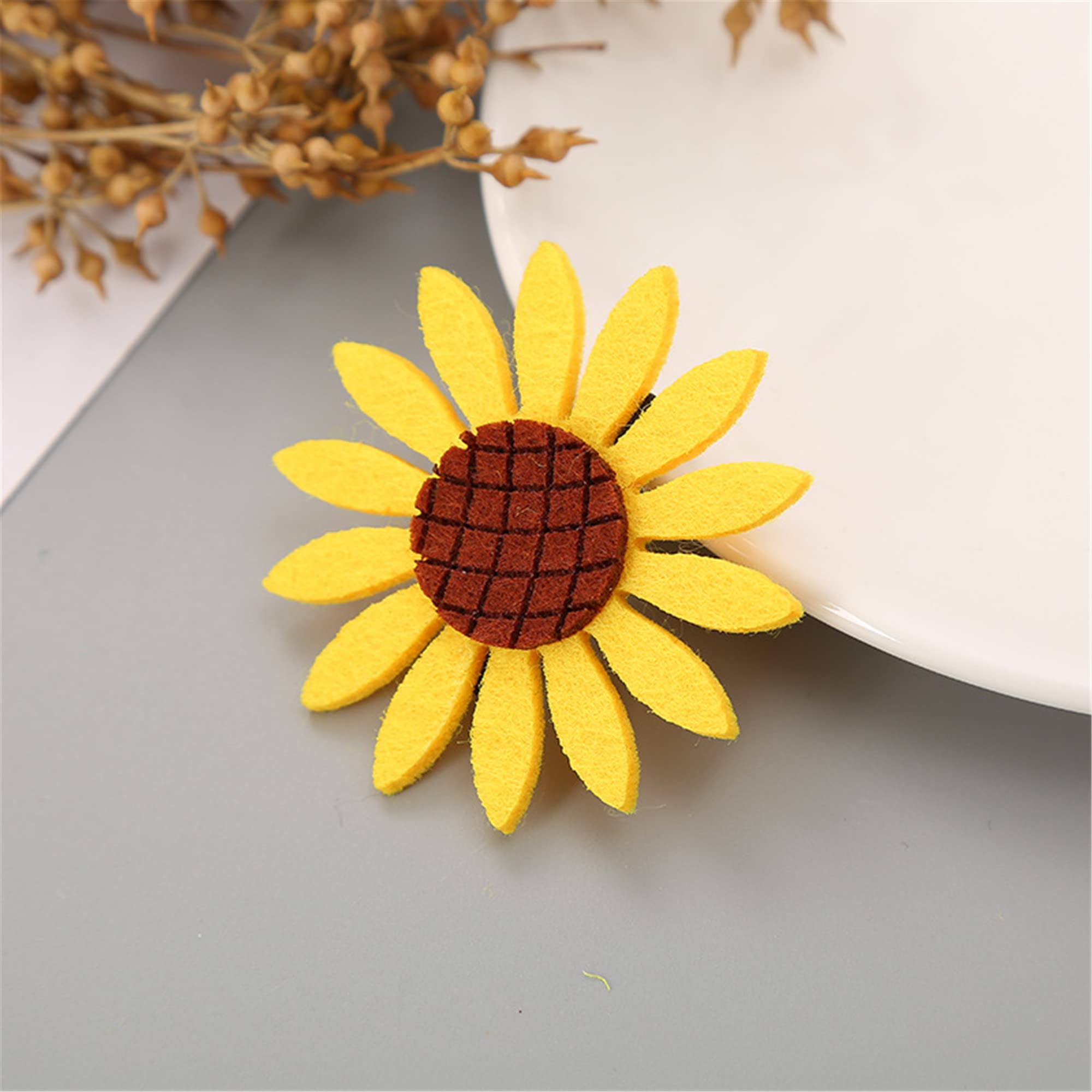 Sunflower Hair Clips for Women & Baby Girls - Cute Floral Hair Accessories (LDZ73) - Perfect for Summer Outfits, Beach Vacations & Photoshoots
