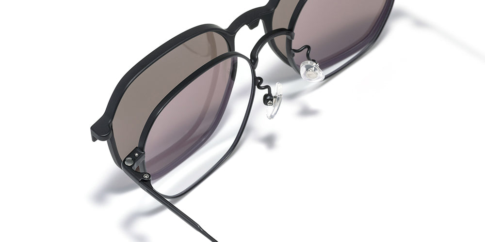 JINS Switch FASHION Metal Frame Glasses - Lightweight 220mm Temple 93mm Lens - Perfect for Work, Reading & Everyday Wear