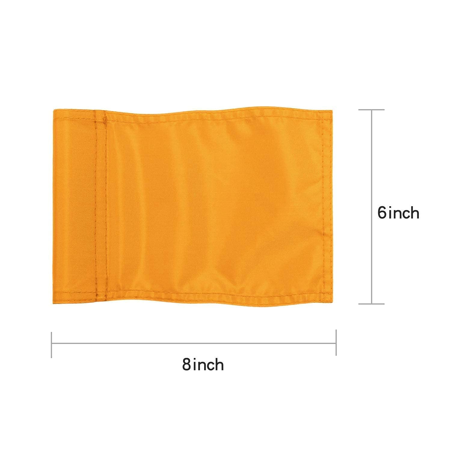KINGTOP 4-Pack Mini Golf Flagsticks - 3 Feet Fiberglass Putting Green Flags with 6 Inch Hole Cup, Portable 2-Section Design for Backyard Practice, Training Aid & Gift Idea for Golf Enthusiasts (Orange) - Perfect for Home Putting Greens, Driving Ranges & Outdoor Golf Games