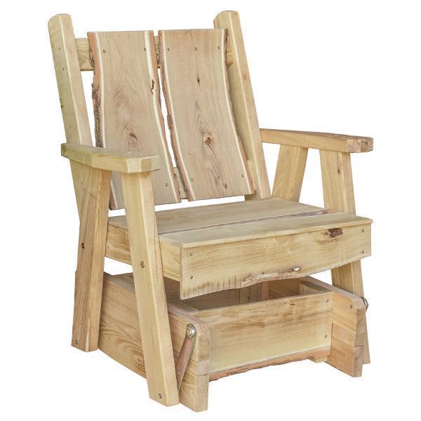 A & L Furniture Blue Mountain Timberland Glider Chair - Comfortable Rocking Recliner for Nursery, Living Room & Patio - Perfect for Relaxing, Nursing & Reading