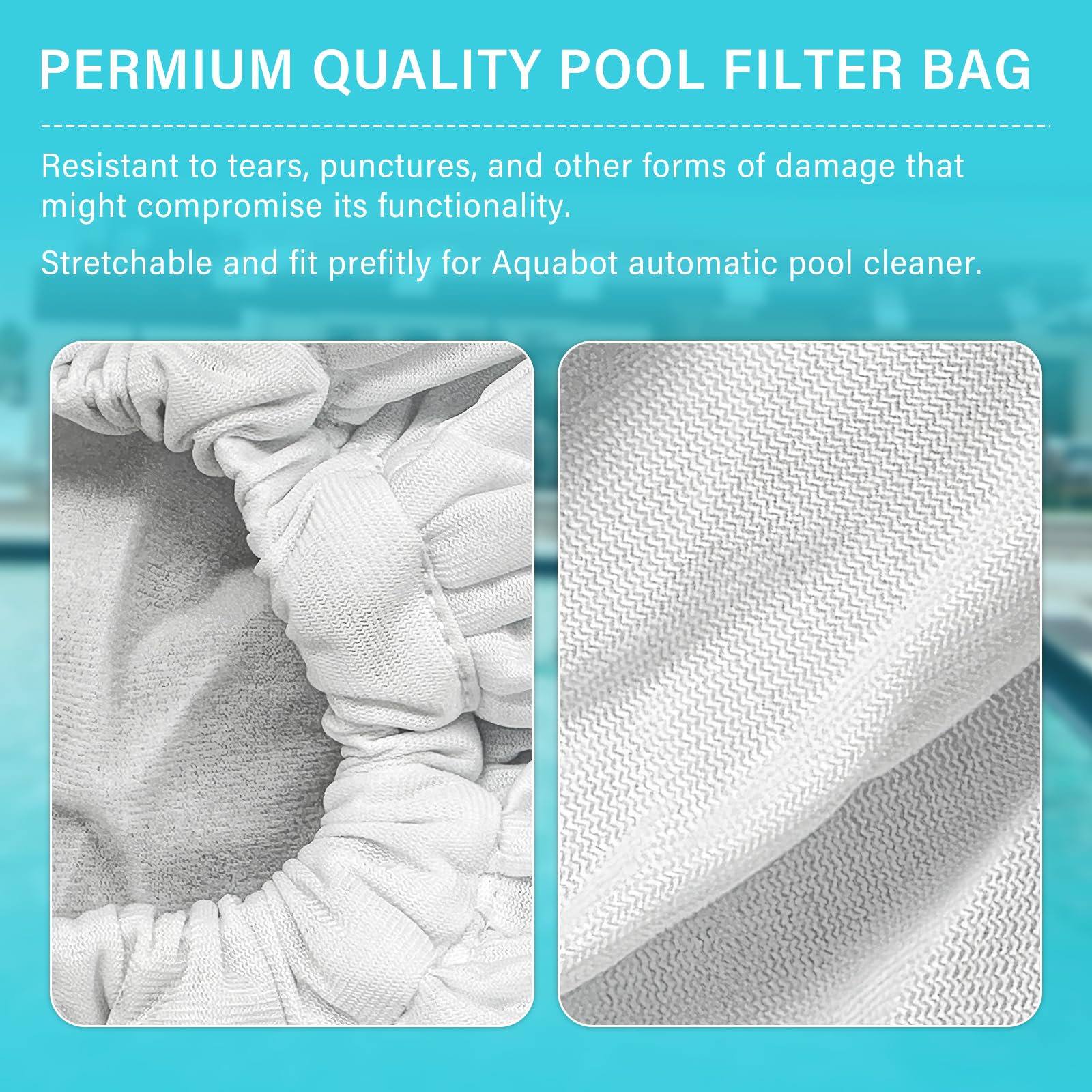 Aquafirst & Aquabot Pool Cleaner 8111 8101 A8111PK Replacement Filter Bag - Fine Mesh Pool Vacuum Filter (1 Pack) for Efficient Debris Removal - Perfect for Inground & Above Ground Pools