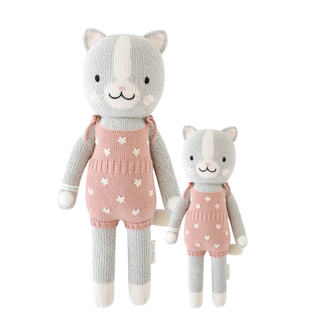 Cuddle + Kind Daisy the Kitten - Handmade Knit Doll for Kids | Perfect Gift for Birthdays & Holidays | Encourages Imaginative Play & Cuddles