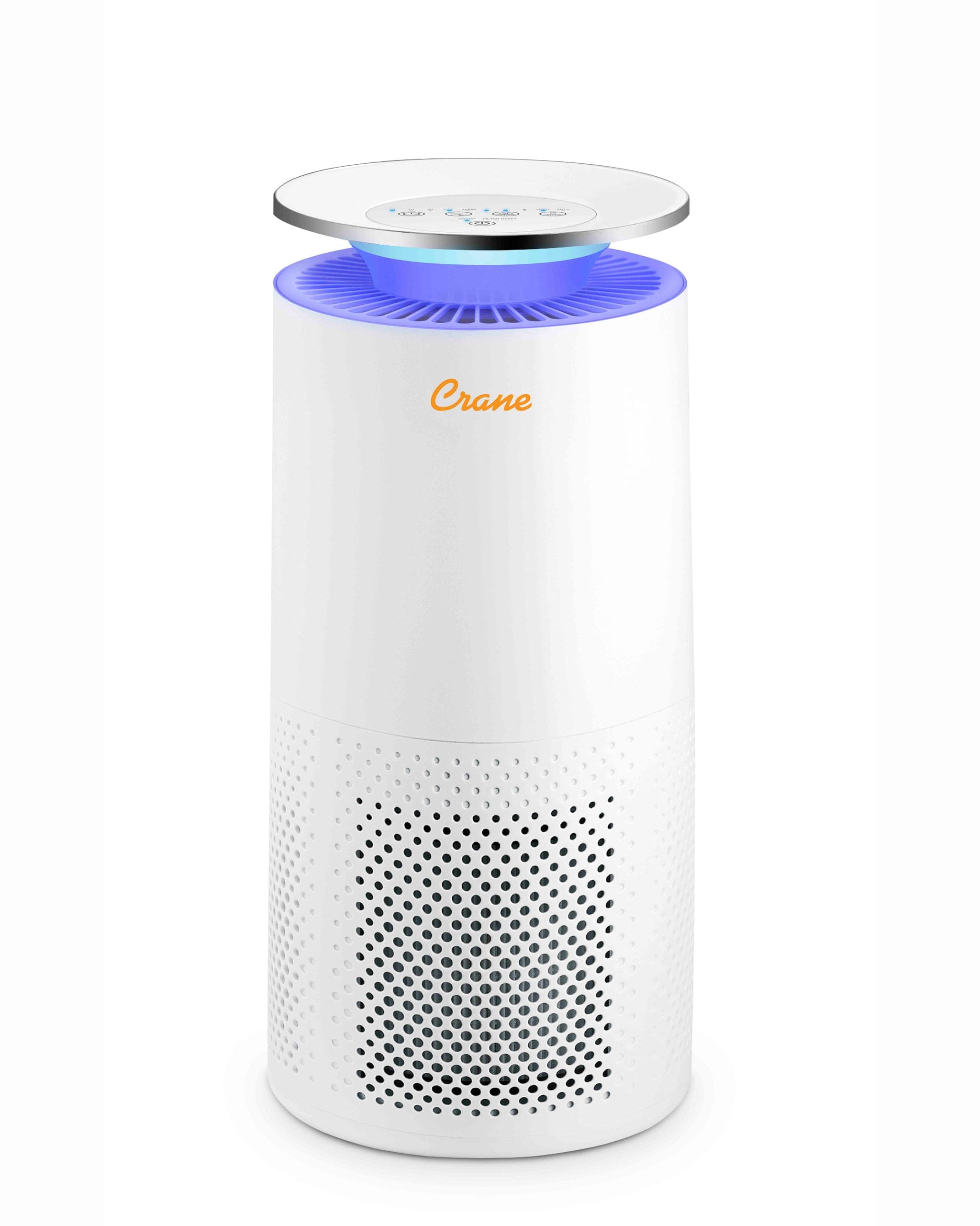 Crane Air Purifier for Large Rooms - HEPA Filter, Quiet Operation - Perfect for Bedroom, Living Room & Office