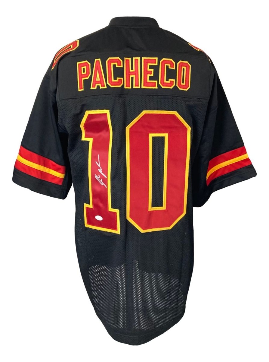 Authentic Isiah Pacheco Kansas City Chiefs Signed Black Football Jersey with JSA Hologram - Perfect for Collectors, Fans, and Sports Memorabilia Displays