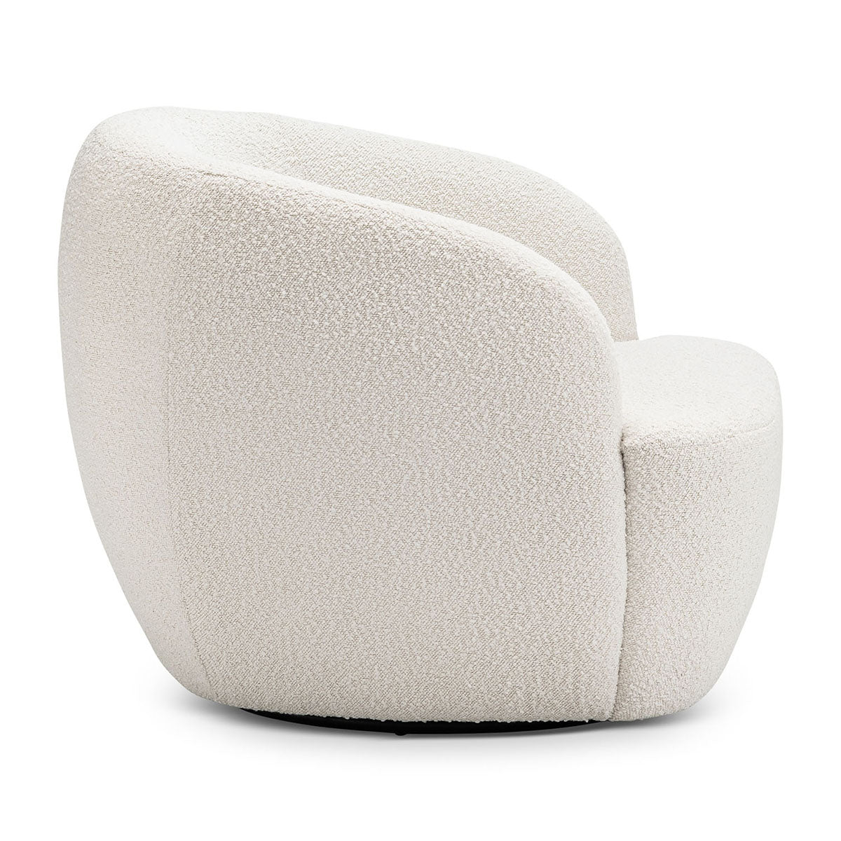 Elise Boucle Swivel Armchair - Modern Velvet Accent Chair for Living Room, Bedroom & Office - 360° Rotating Lounge Chair with Sturdy Metal Base - Perfect for Reading, Relaxing & Home Decor
