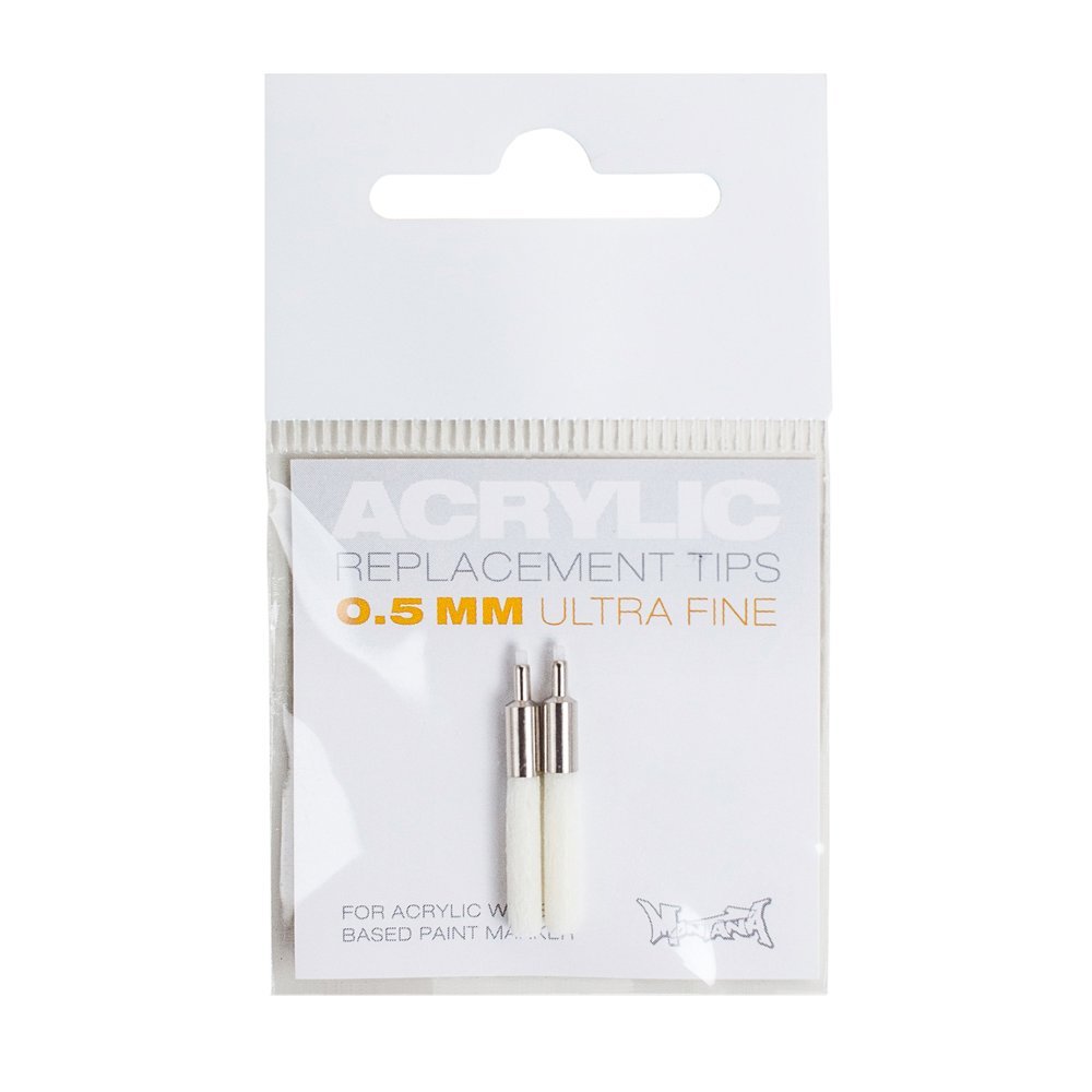 Montana Cans Acrylic Paint Marker Nibs - Clear Replacement Tips for Artists & DIY Projects - Perfect for Graffiti, Canvas Painting, and Crafting