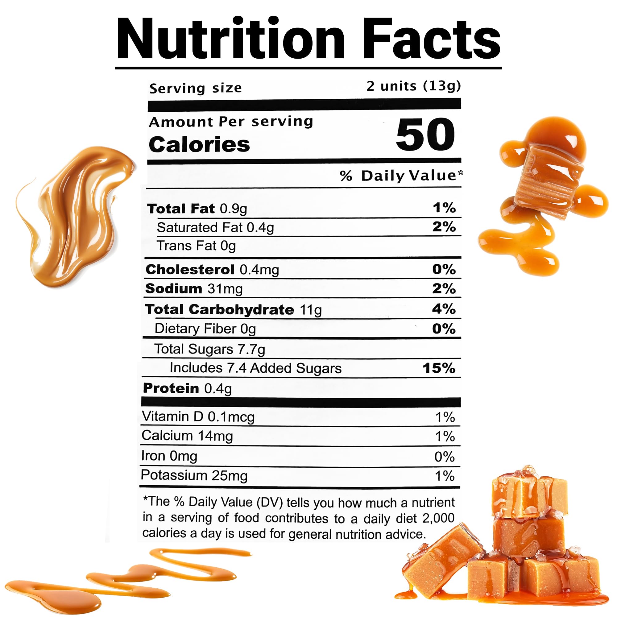 Caramel Cubes Candy - Individually Wrapped 2lb Bulk Bag | Soft & Chewy Classic Caramel Candy for Baking, Holidays & Gifts | Perfect for Party Favors, Dessert Toppings & Snacks
