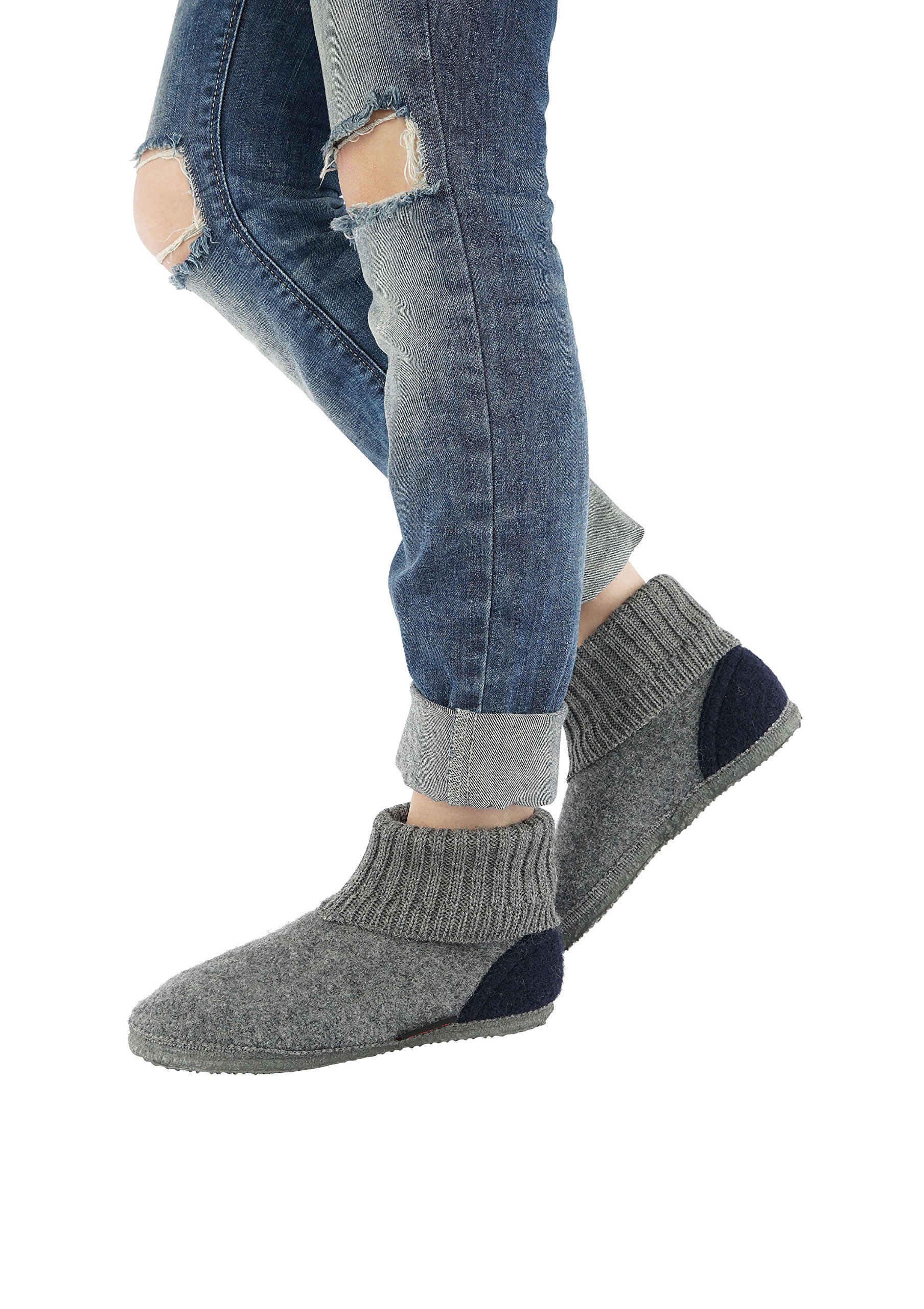 Giesswein Women's High Hi-Top Slippers - Cozy Fleece-Lined Winter Booties for Indoor/Outdoor Wear - Perfect for Home, Office & Casual Outings