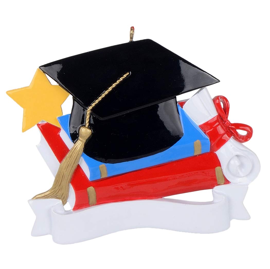 MAXORA Graduation Ornament 2021 - Commemorative Scroll & Cap Keepsake for Graduates - Perfect as Christmas Tree Decor, Graduation Party Favors & Class of 2021 Memorabilia