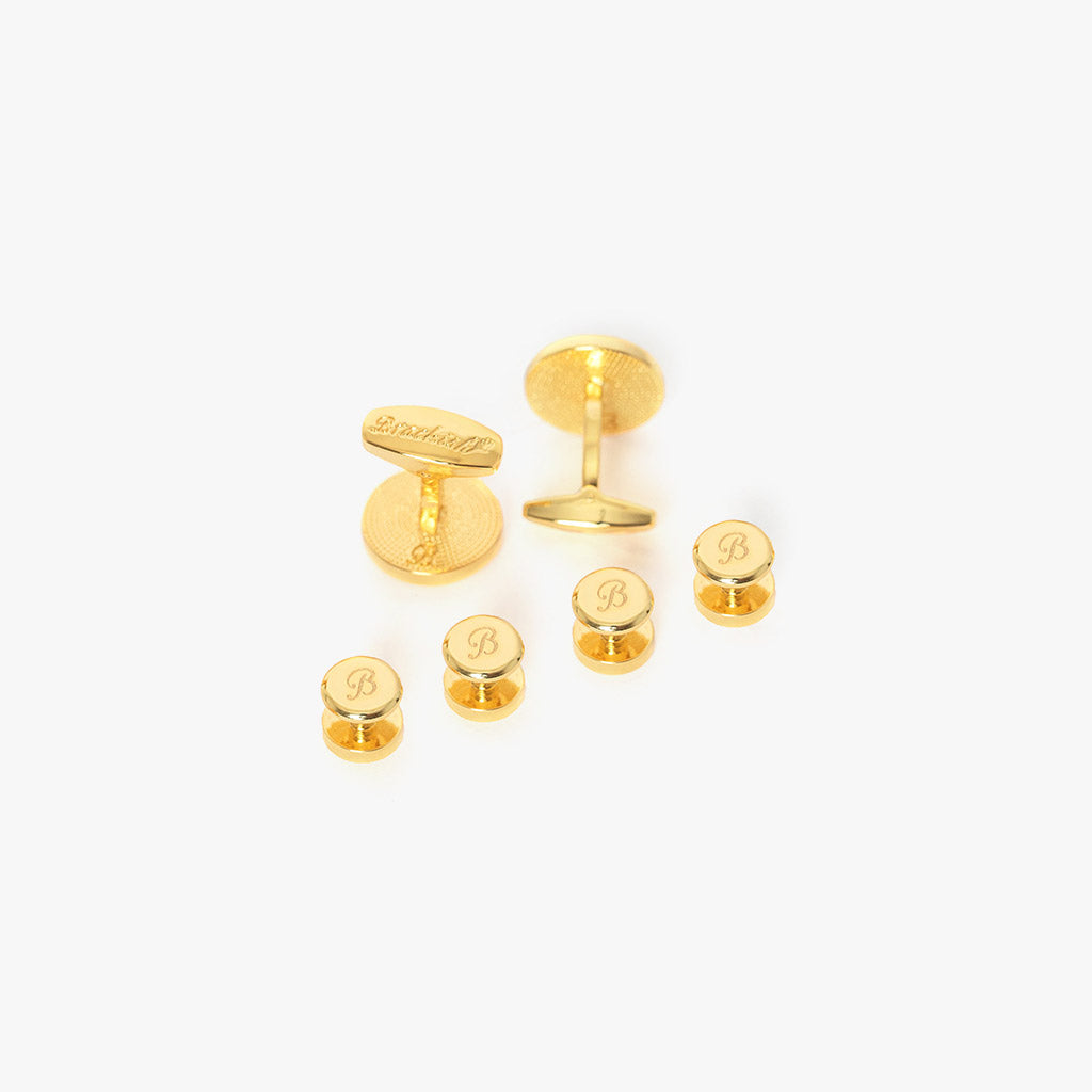 Premium Bear Cufflink & Studs Set for Men - Elegant Animal Jewelry Gift for Weddings, Prom & Formal Events