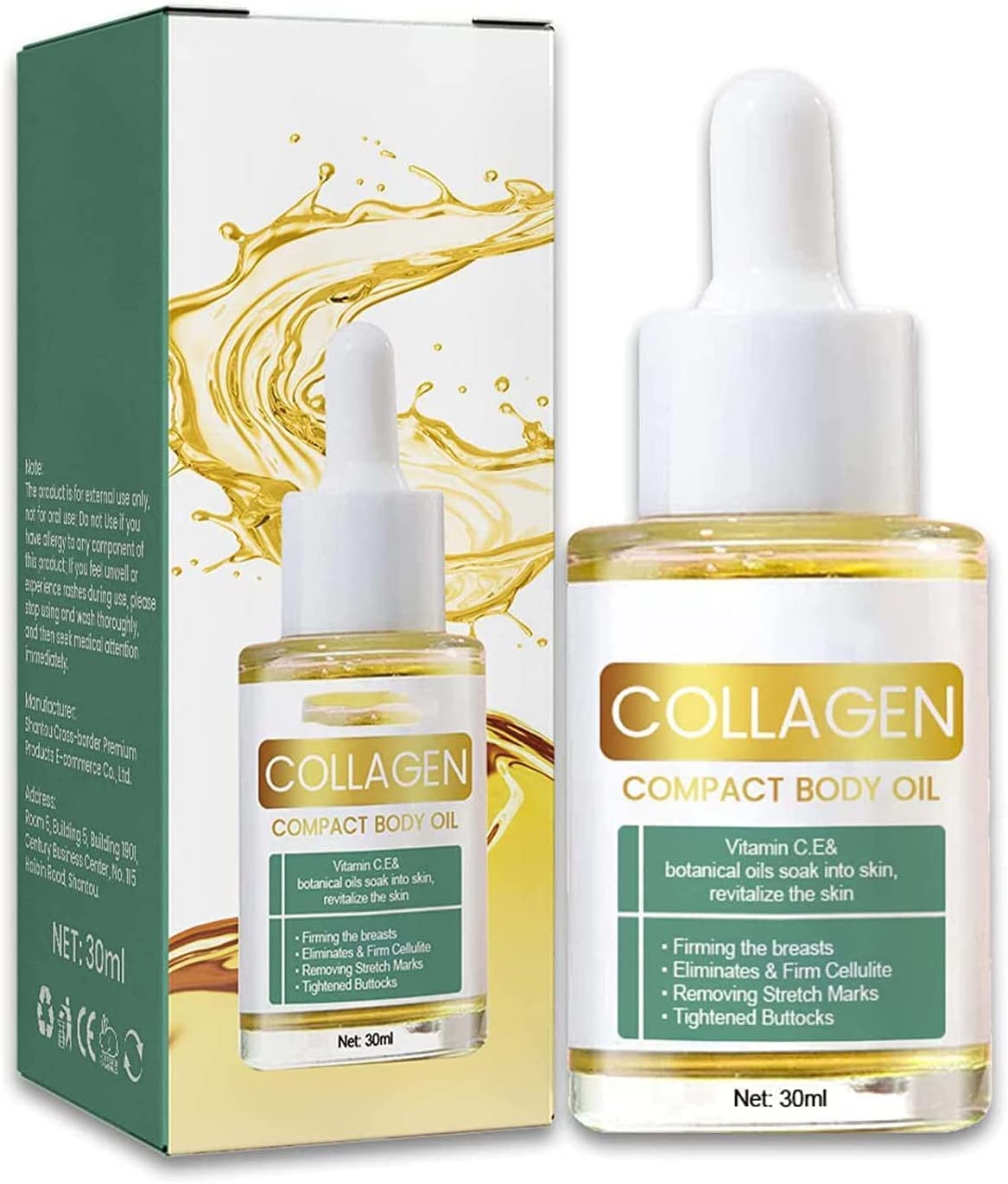 Premium Collagen Lifting Body Oil 30ml - Anti-Aging Face & Body Serum for Women, Reduces Fine Lines & Wrinkles, Hydrates & Firms Skin | Perfect for Night Routine, Spa Days & Skincare Regimen