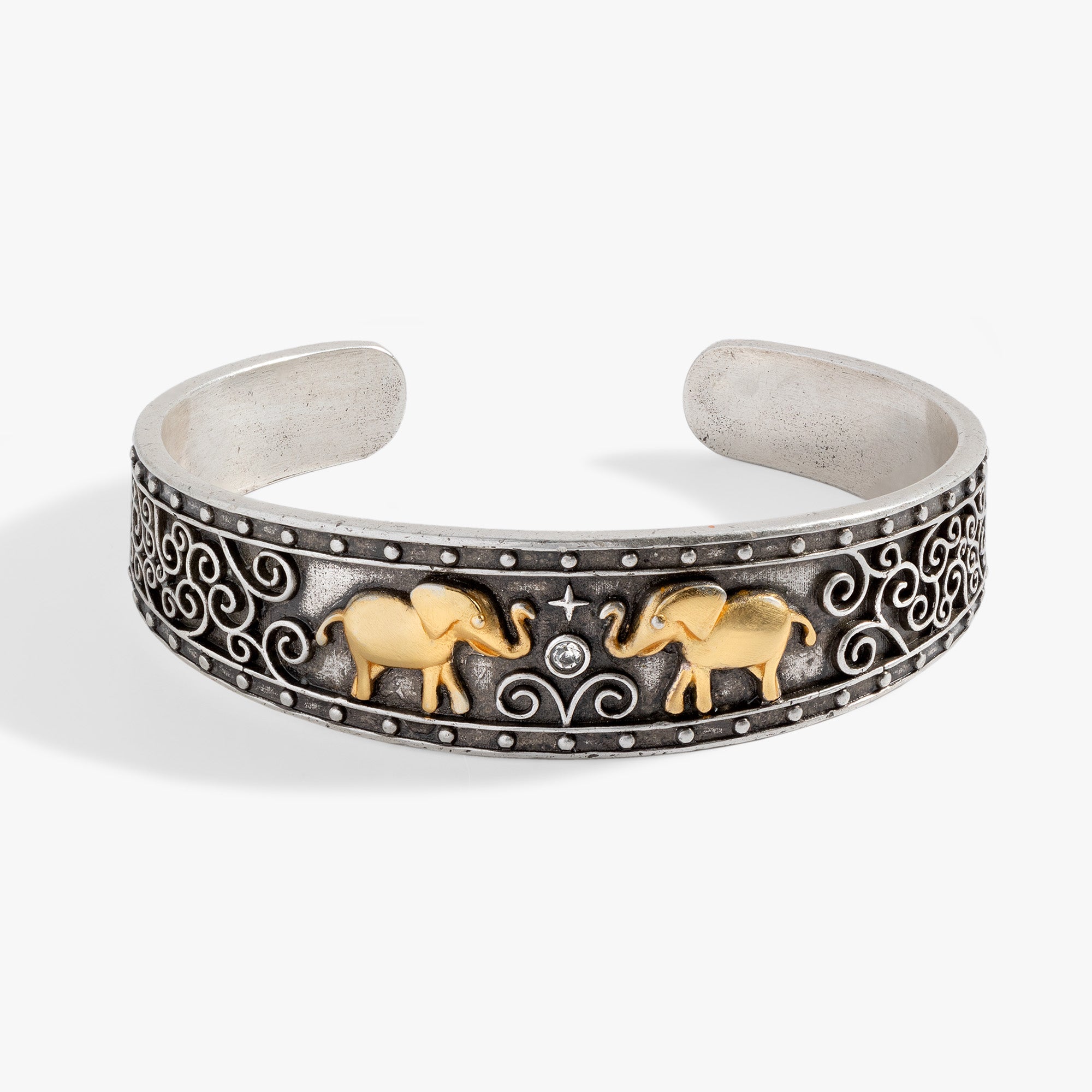 Elephant Cuff Bracelet - Handmade Boho Silver Jewelry for Women | Perfect for Festival, Wedding & Everyday Wear