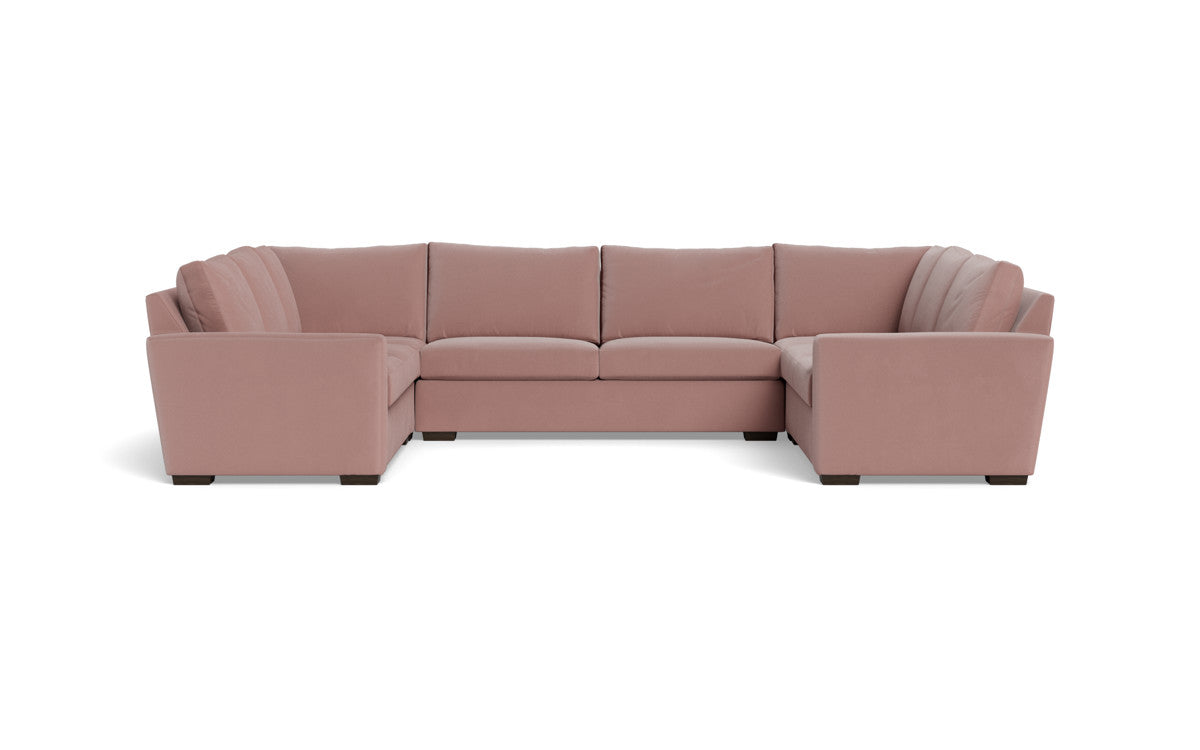 Modern Mesa 154 Condo U-Shaped Sectional Sofa - Comfortable L-Shaped Couch for Living Room, Family Room & Small Spaces