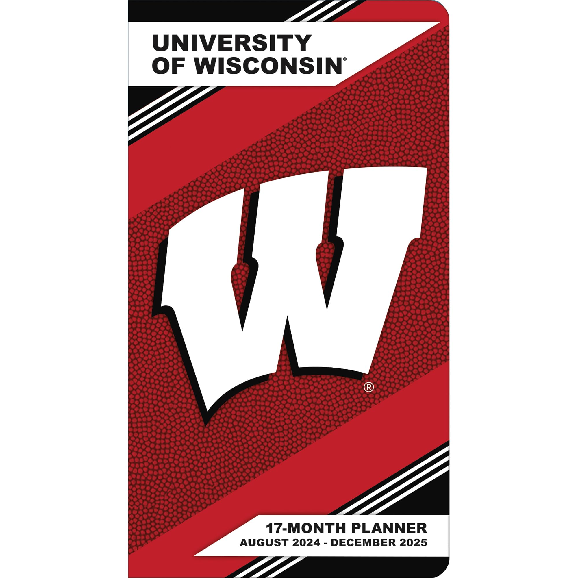 TURNER SPORTS Wisconsin Badgers 2025 17-Month Pocket Planner - Perfect for Students, Fans & Organization - Great for School, Work & Game Day Planning (PF 25998890524)