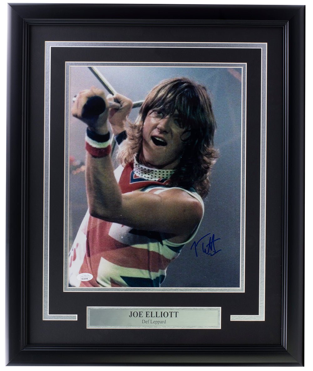 Joe Elliott Autographed 11x14 Framed Photo - Young Def Leppard Band Member - JSA Certified - Perfect for Rock Music Fans & Memorabilia Collectors - Ideal for Home, Office, or Music Room Decor
