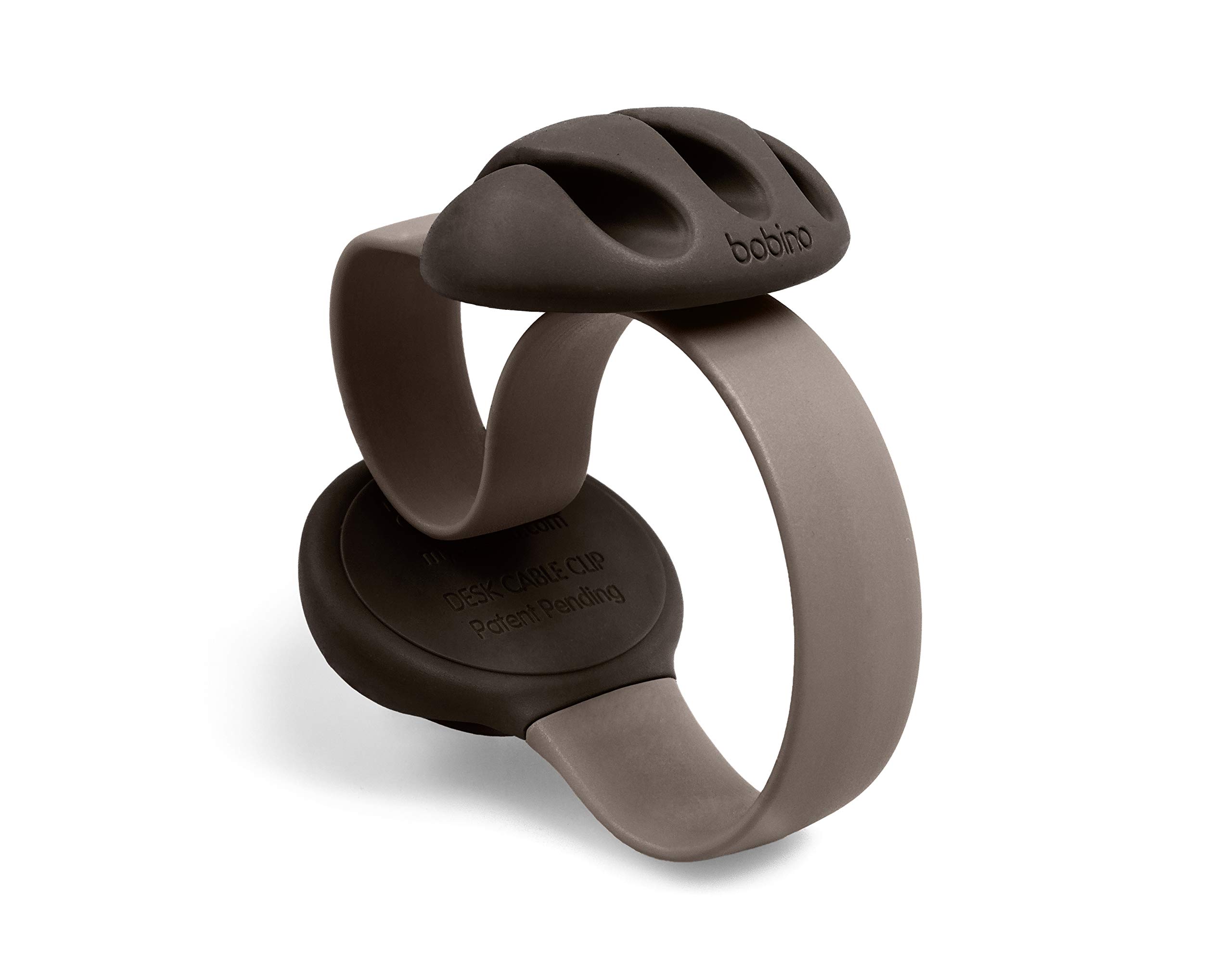 Bobino Cable Clip for Desk - Charcoal, Organize Wires & Cables