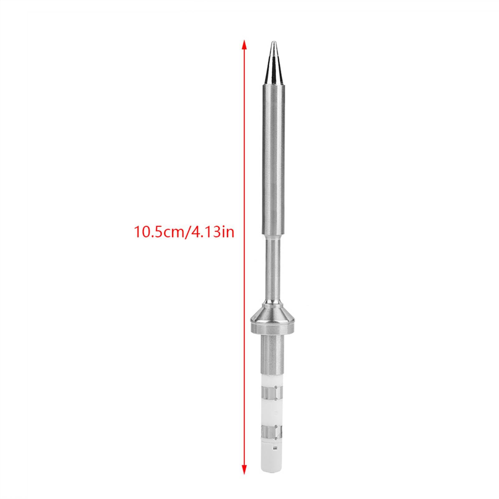 Premium TS100 Soldering Iron Tips Set - 7 Types Mini Stainless Steel Replacement Tips for Electronic Repair & DIY Projects (TS-B2 Compatible) - Perfect for Circuit Board Soldering, Jewelry Making & Small Electronics Maintenance