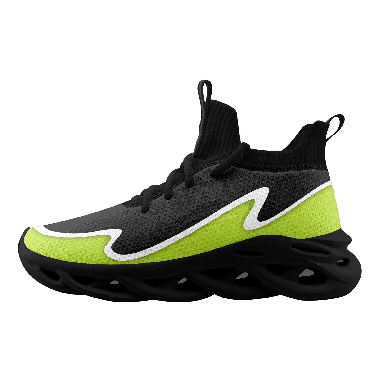 Custom Dark Gray Green Maxsoul Personalized Sneakers - Breathable Lightweight Comfortable Shoes for Men & Women - Perfect for Running, Gym, Workout & Casual Wear (FN030A E020011, Size 8)