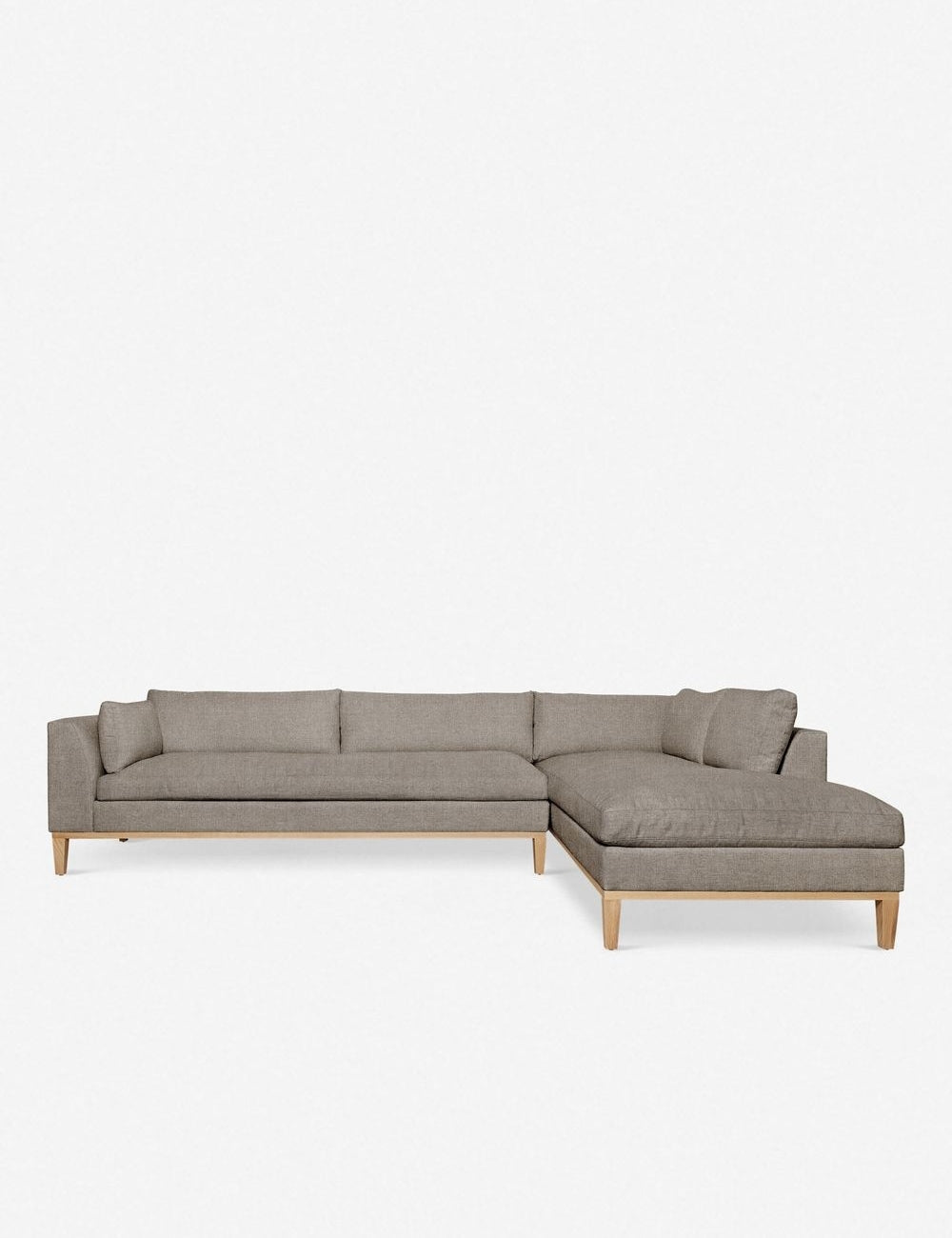 Charleston Sectional Sofa - Modern L-Shaped Couch with Reversible Chaise, Soft Fabric Upholstery for Living Room, Family Room & Home Theater