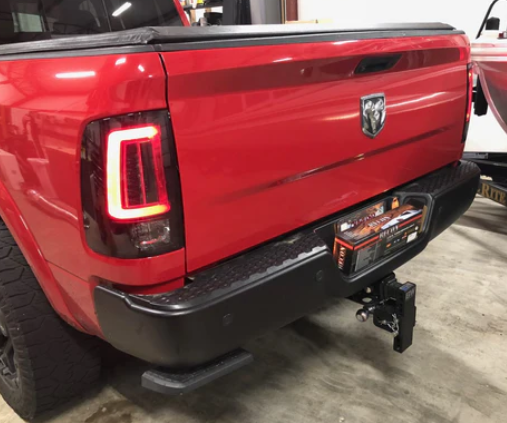 2009-2023 Dodge RAM 1500 Classic LED Tail Lights - Smoked Black Replacement for OEM (Perfect for Night Driving & Off-Road Adventures)