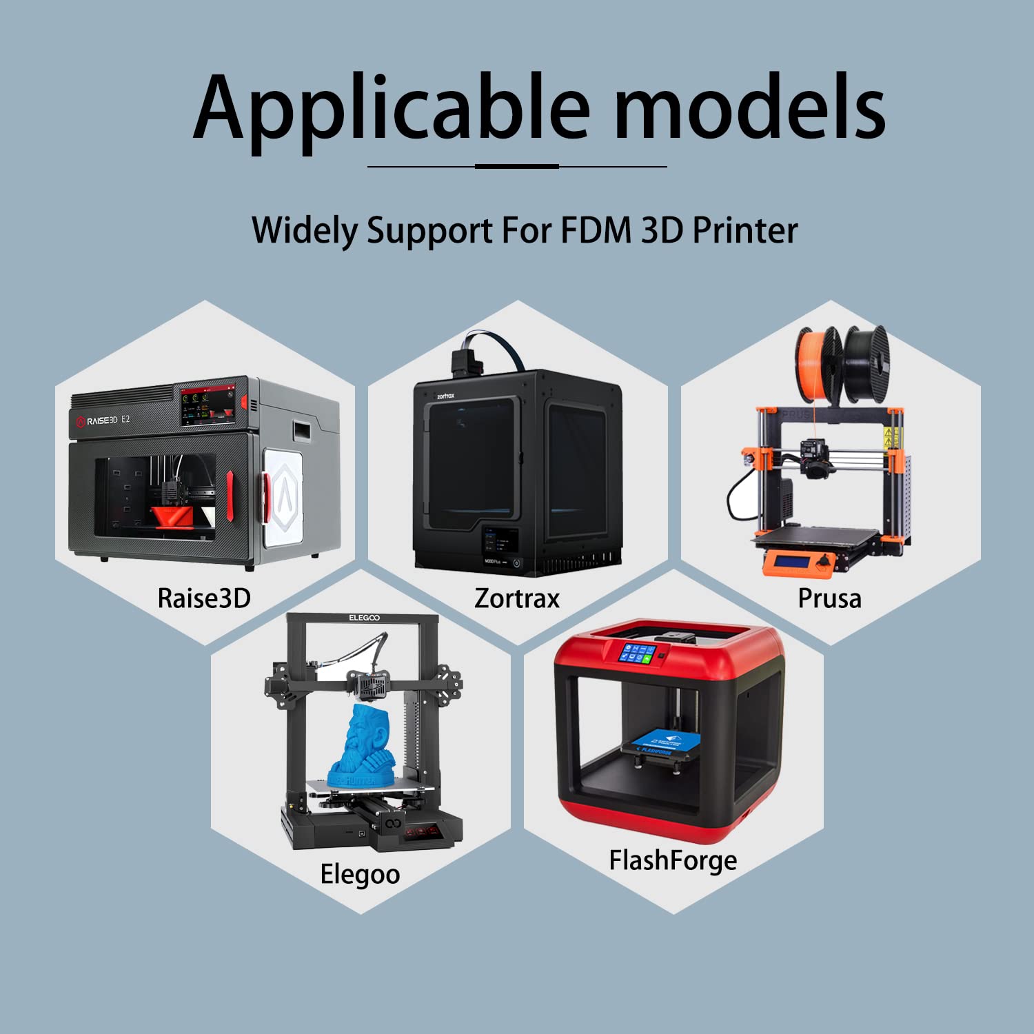 YXPOLYER Carbon Fiber ABS Filament 1.75mm for 3D Printing - High Strength Engineering Filament 1kg Spool (Black) - Perfect for Automotive Parts, Drone Frames & Industrial Prototypes