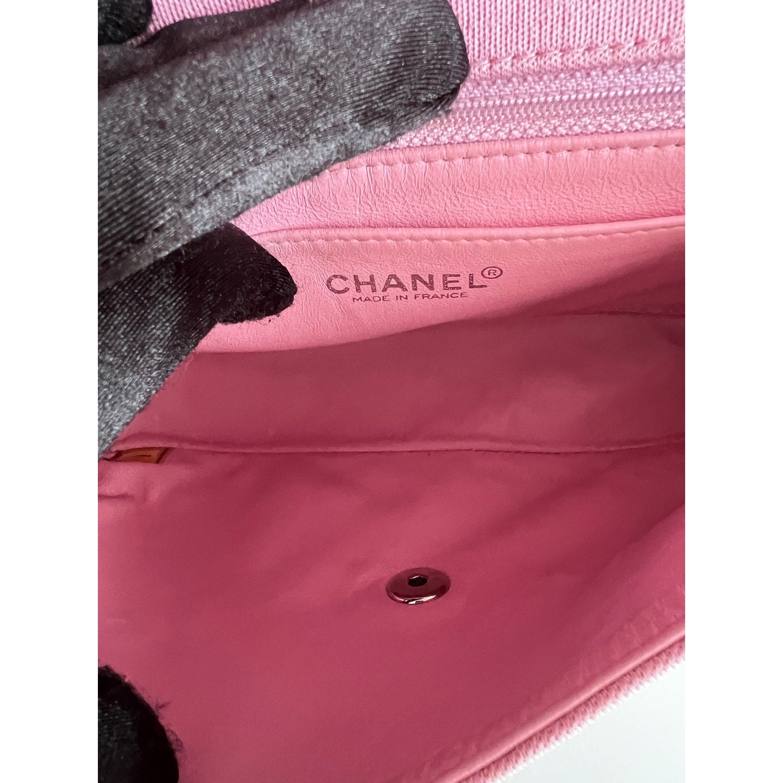 Chanel Light Pink Quilted Jersey Cotton Single Flap Shoulder Bag - Luxury Designer Handbag for Women, Perfect for Date Night & Special Occasions