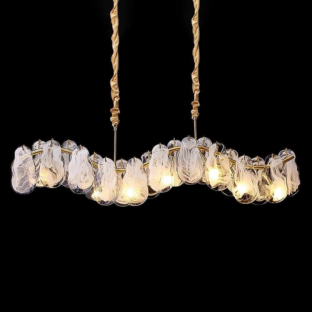 Gold & White Glass