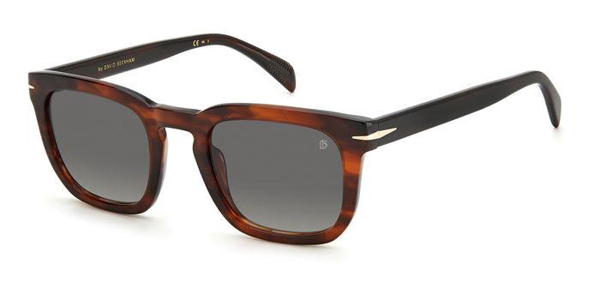David Beckham DB7076/S Men's Sunglasses - Polarized UV Protection Aviator Style for Driving, Outdoor Sports & Fashion