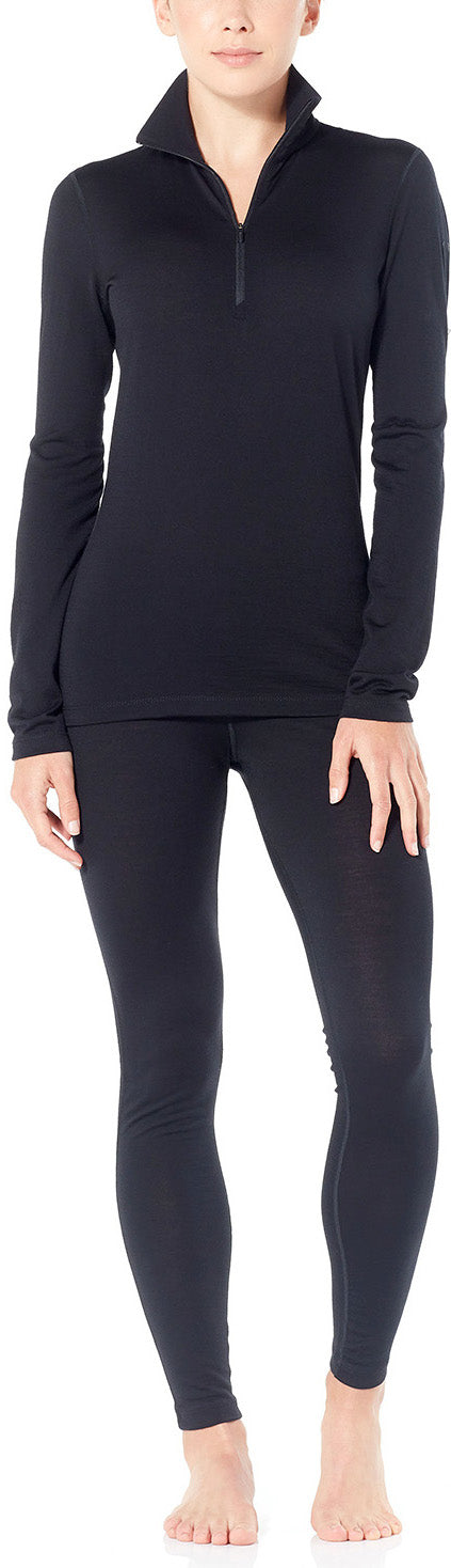 200 Oasis Women's Long Sleeve Half Zip Pullover - Comfortable Thermal Knit Top for Outdoor Hiking, Casual Wear & Winter Layering