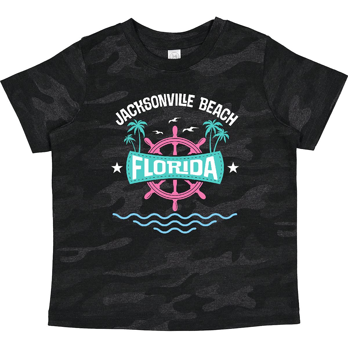 Inktastic Jacksonville Beach Florida Vacation Toddler T-Shirt - Cute Graphic Tee for Boys & Girls - Soft Cotton Kids Shirt - Perfect for Beach Trips, Family Vacations & Summer Outfits
