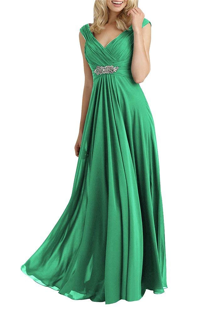 Elegant Mother of The Bride Dresses - Long Formal Evening Gowns with V-Neck for Weddings, Bridesmaids & Special Occasions | Perfect for Wedding Ceremonies, Receptions & Formal Events