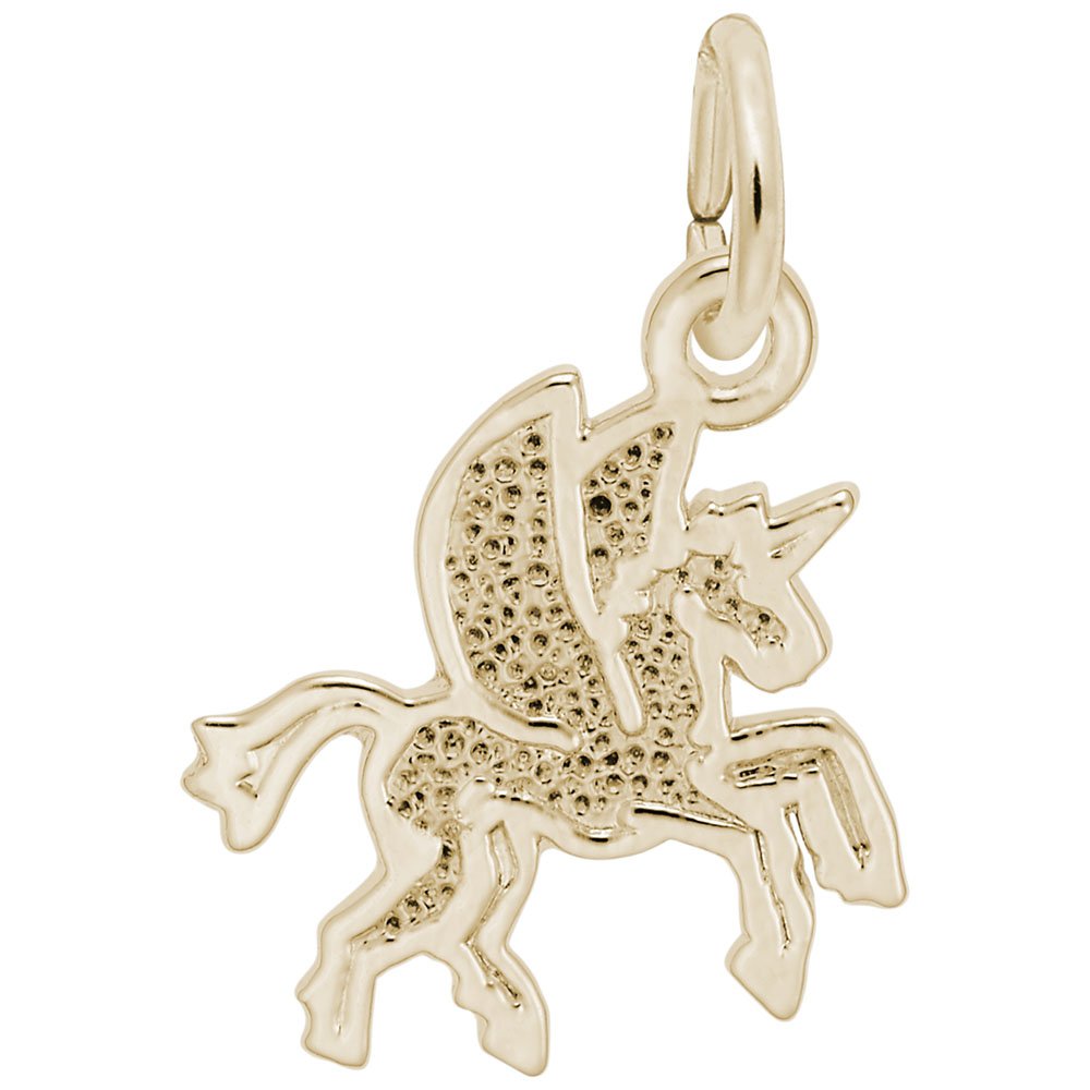 10K Yellow Gold Pegasus Charm Pendant for Bracelets & Necklaces - Elegant Jewelry Gift for Women, Perfect for Birthdays, Anniversaries & Special Occasions