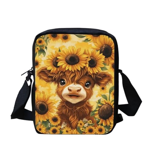 Highland Cow Sunflower