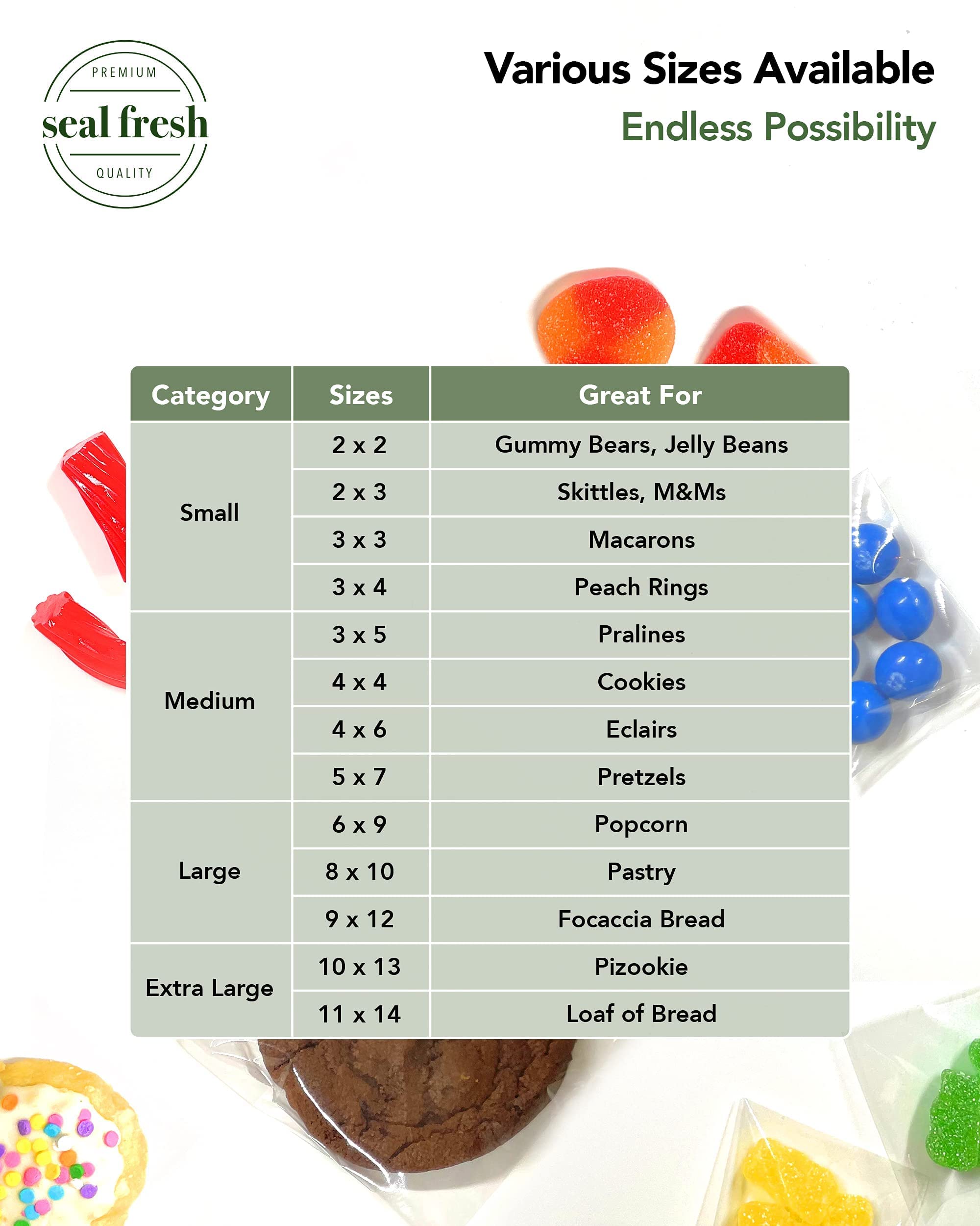 Self Sealing Square Cellophane Bags - 3