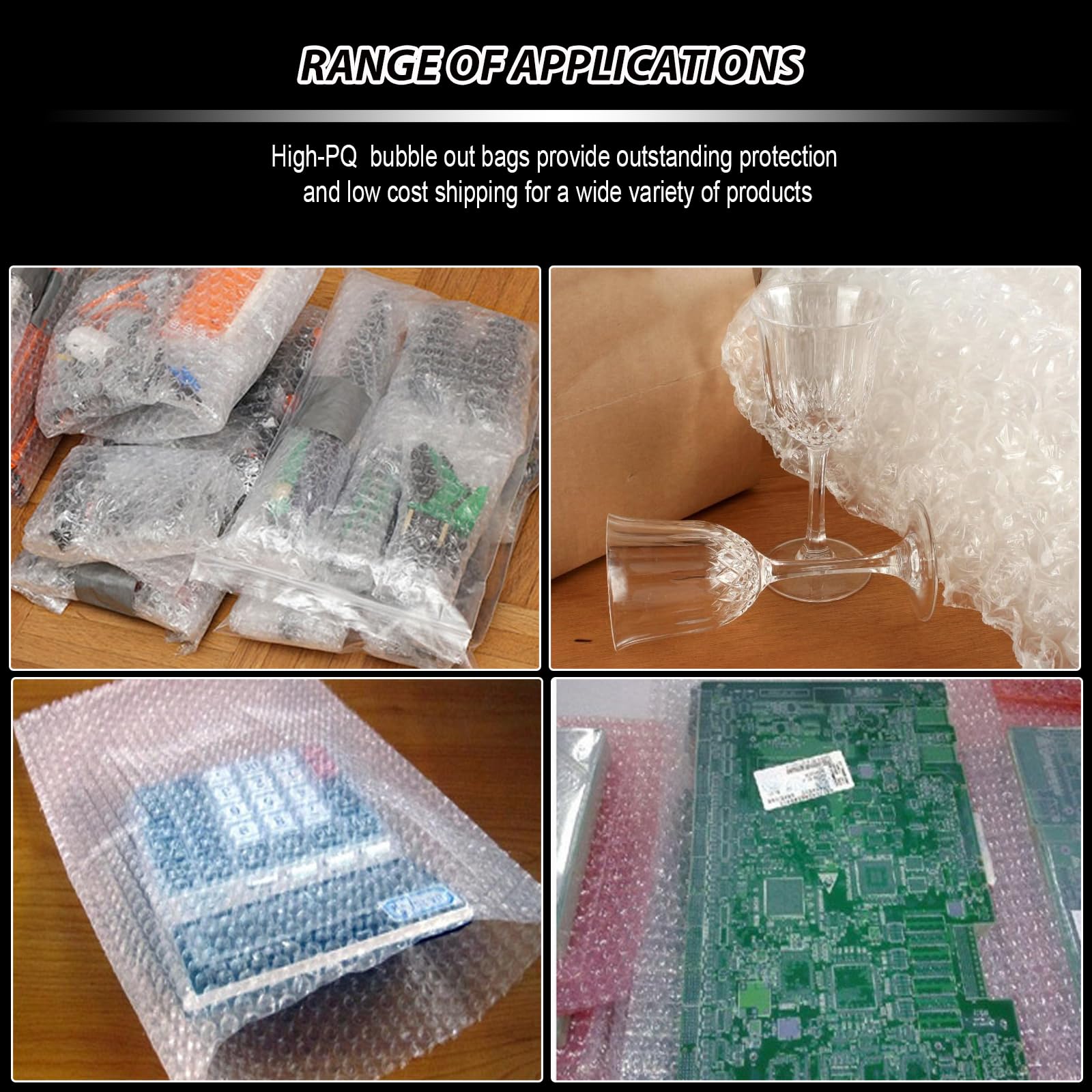 50 Pcs 6''x8'' Clear Bubble Pouch Wraps - Double Walled Cushioning Bags for Shipping, Packing, Storage & Moving | Perfect for Ecommerce, Fragile Items & Home Organization