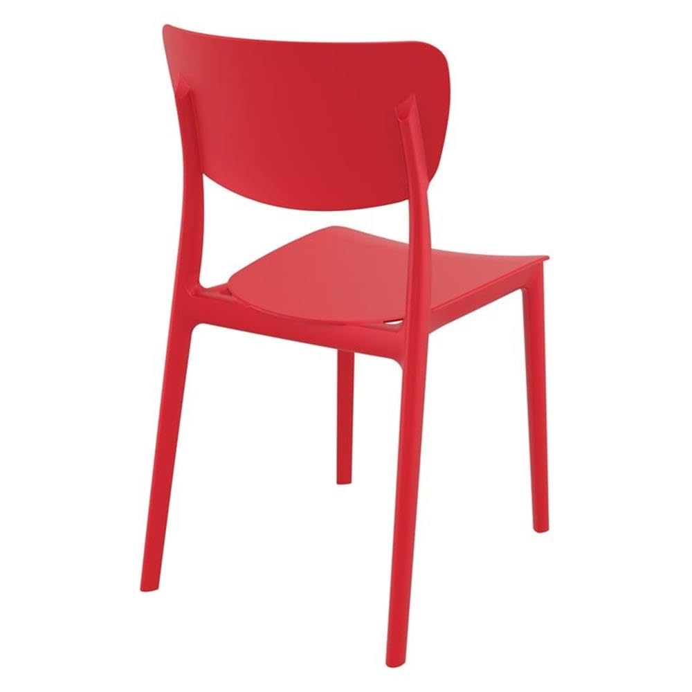 Premium Red Outdoor Dining Chairs Set of 2 - Weather-Resistant Patio Furniture for Garden, Poolside & Backyard Relaxation